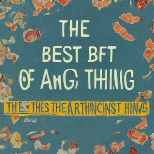 Prompt: The best of all things