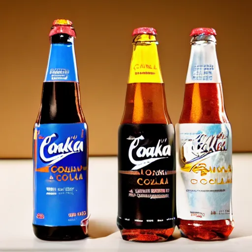 Image similar to a bottle of conka cola, marketing promo photo