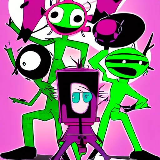 Image similar to invader zim cartoon nickelodeon