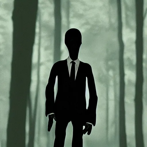 Image similar to anthony fauci slenderman, hyperrealistic, claymation, volumetric lighting, 3 5 mm film still, concept art