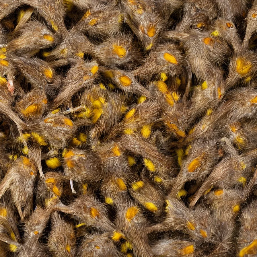 Image similar to a bouquet of harvest mice, high definition, national geographic, award winning, god rays, 8k, 35mm wide angle photograph