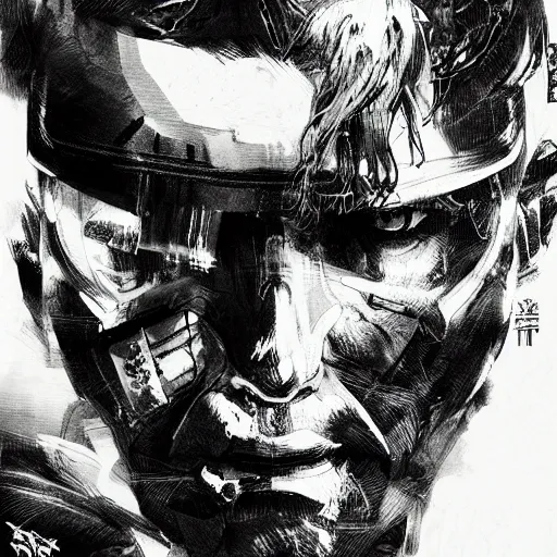 Prompt: portrait of a super trooper cop, concept art, sumi - e style, intricate linework, artstation, trending, highly detailed, smooth, focus, art by yoji shinkawa,
