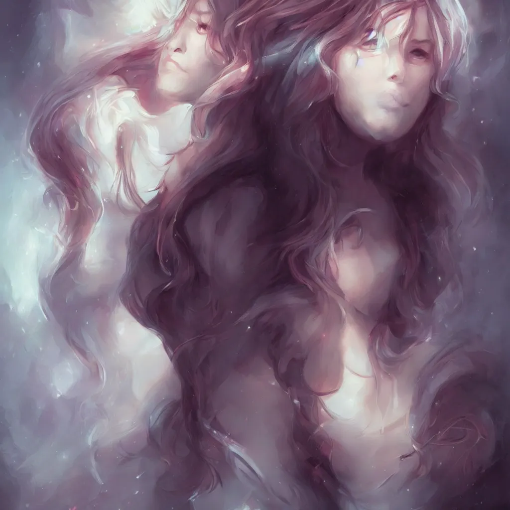 Image similar to girl, art by charlie bowater