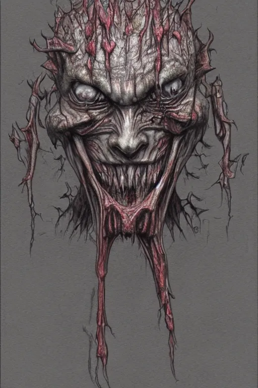 Image similar to concept art for an unused Silent Hill 2 monster, creepy, horror, color pencil art, trending on artstation, highly detailed