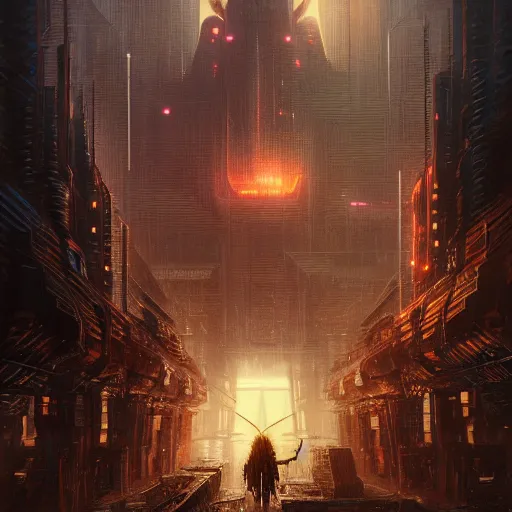 Image similar to cyberpunk viking by david a hardy, noriyoshi ohrai, gary ruddell, greg rutkowski highly detailed, cinematic composition, trending on artstation