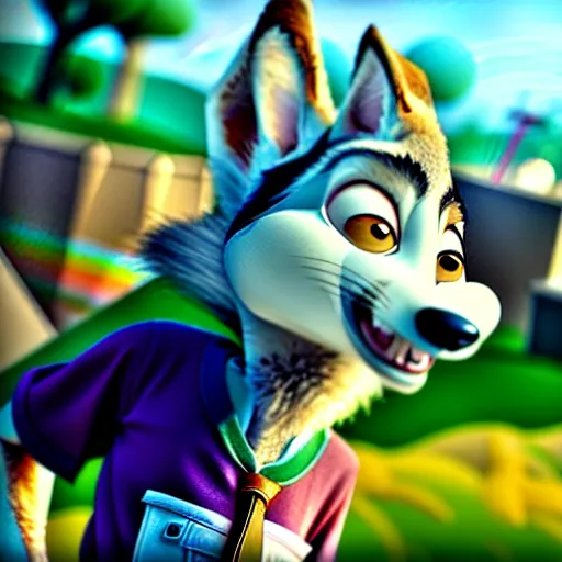 Image similar to wolf from zootopia
