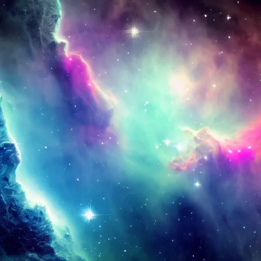 Prompt: beautiful photography, nebula space wallpaper 8k