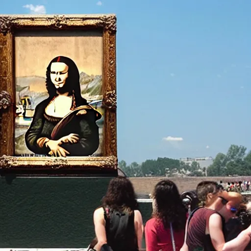 Image similar to back front of the monalisa