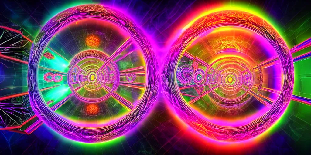 Prompt: dmt portal to a different universe, hyperrealistic