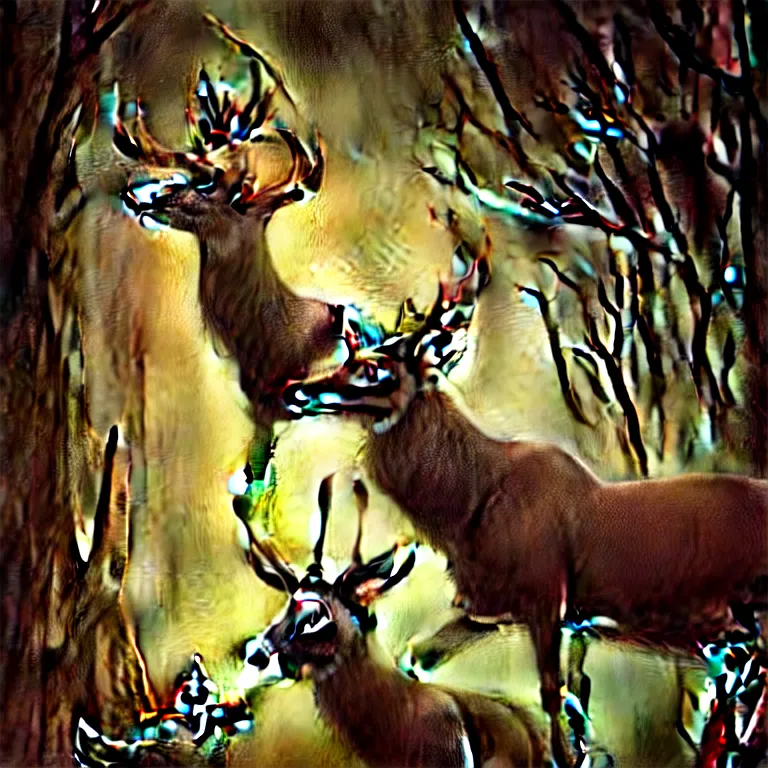 Image similar to epic professional digital art of deer god, atmospheric lighting, painted, intricate, detailed, foreboding, by leesha hannigan, wayne haag, reyna rochin, ignacio fernandez rios, mark ryden, iris van herpen,, epic, stunning, gorgeous, much wow, cinematic, masterpiece.