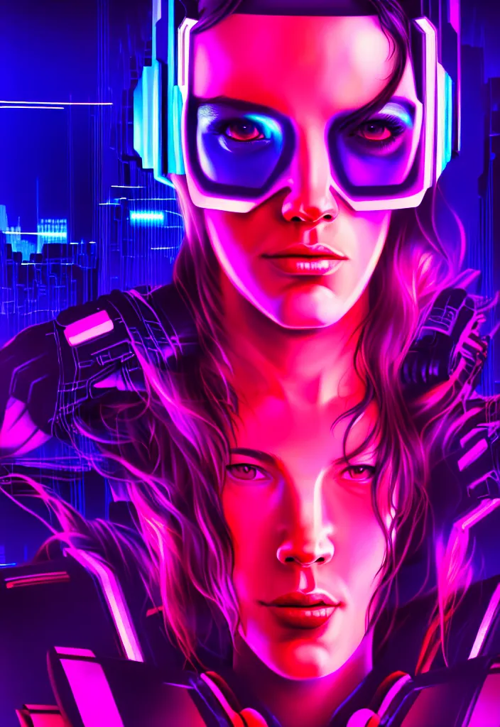 Prompt: digital portrait of lex fridman, cyberpunk, glitchcore, synthwave art, detailed, masterpiece, trending on artstation, featured on pixiv, hd, 4 k, 8 k