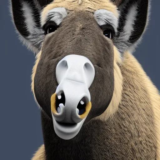 Prompt: hyperrealistic dslr film still of funny donkey smiling, stunning 8 k octane comprehensive 3 d render, inspired by istvan sandorfi & greg rutkowski & unreal engine, perfect symmetry, dim volumetric cinematic lighting, extremely hyper - detailed, extremely lifelike attributes & lifelike texture, intricate, masterpiece, artstation, stunning