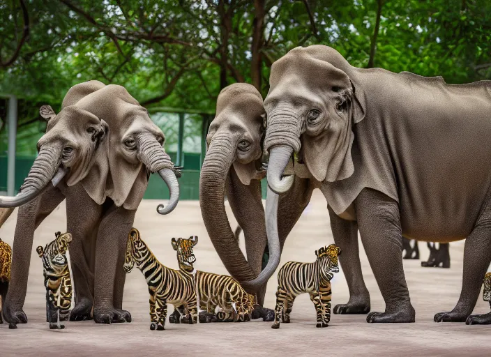 Image similar to board meeting of zoo animals. Highly detailed 8k. Intricate. Sony a7r iv 55mm. Award winning photography.