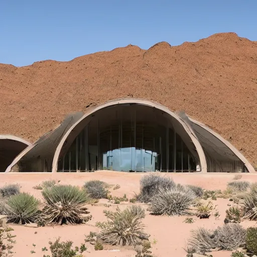 Image similar to biophilia architecture in the desert