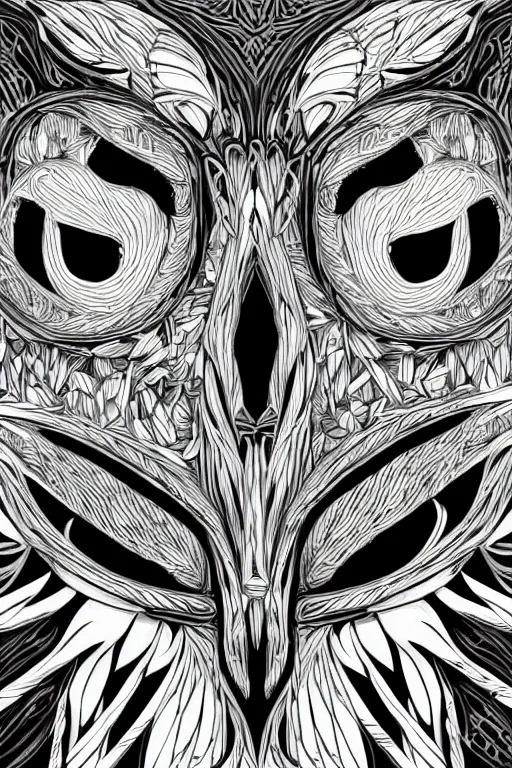 Image similar to a white bone owl, symmetrical, highly detailed, digital art, sharp focus, skeleton, trending on art station