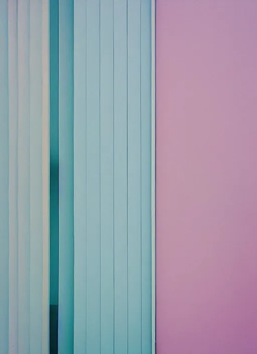 Image similar to “ architecture photography, pastel colors, film grain, medium format, photography by rory gardiner, ”