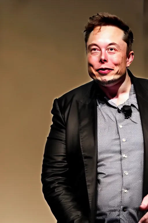 Prompt: elon musk as a puddle of water