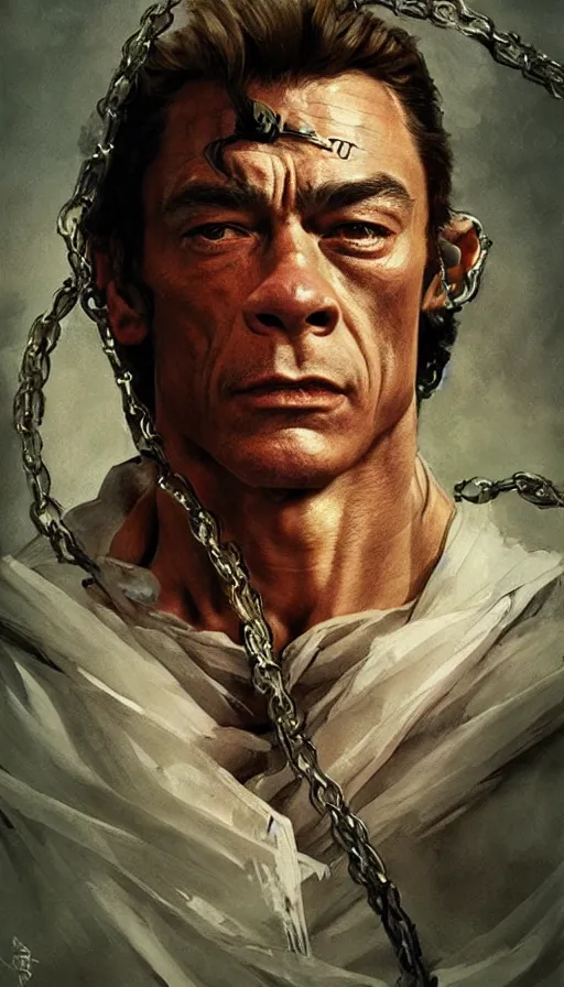 Prompt: young jean claude van damme, sorcerer, lord of the rings, tattoo, decorated ornaments by carl spitzweg, ismail inceoglu, vdragan bibin, hans thoma, greg rutkowski, alexandros pyromallis, perfect face, fine details, realistic shaded