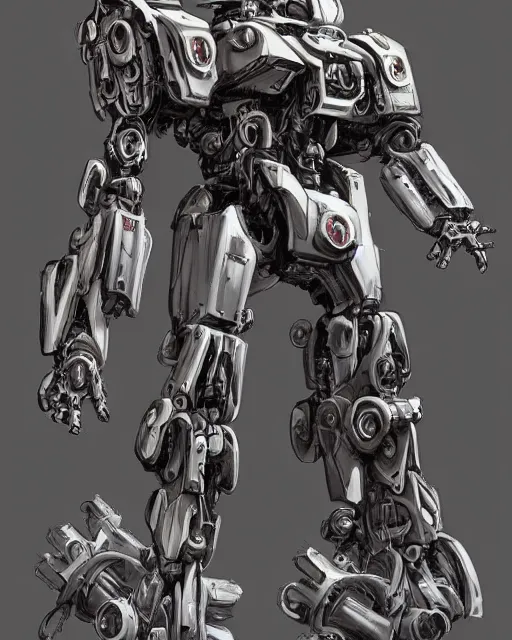 Image similar to modern minimal mecha by frank franzetta, biomechanical, 4 k, hyper detailed