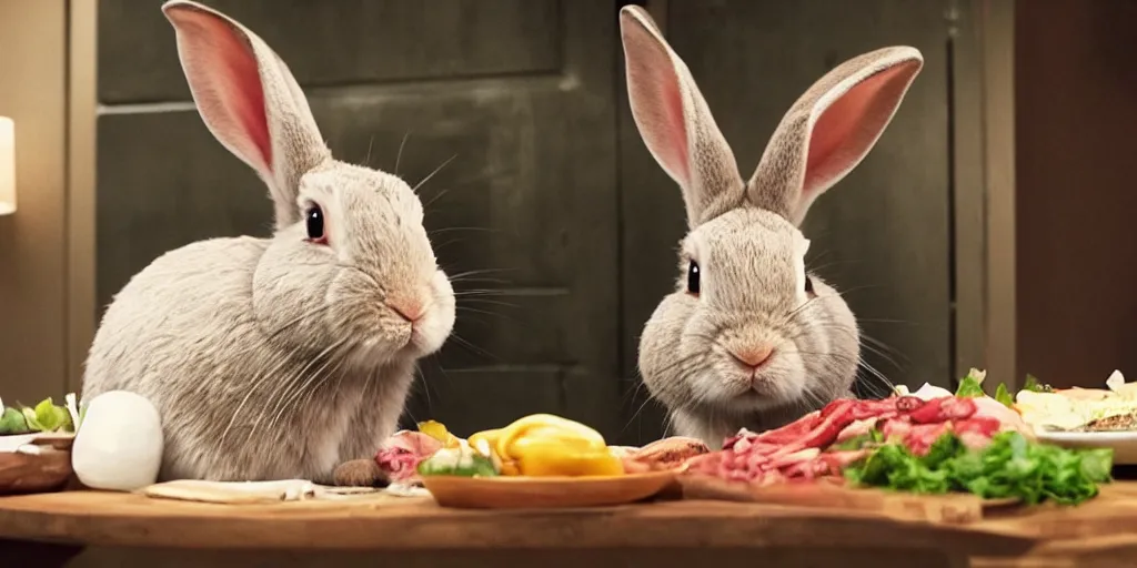 Image similar to a rabbit in the movie chef, screenshot