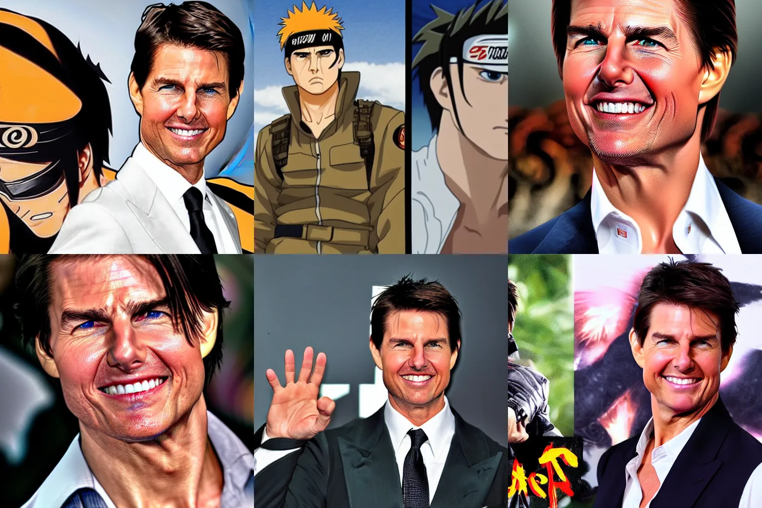 Prompt: Tom Cruise as Naruto