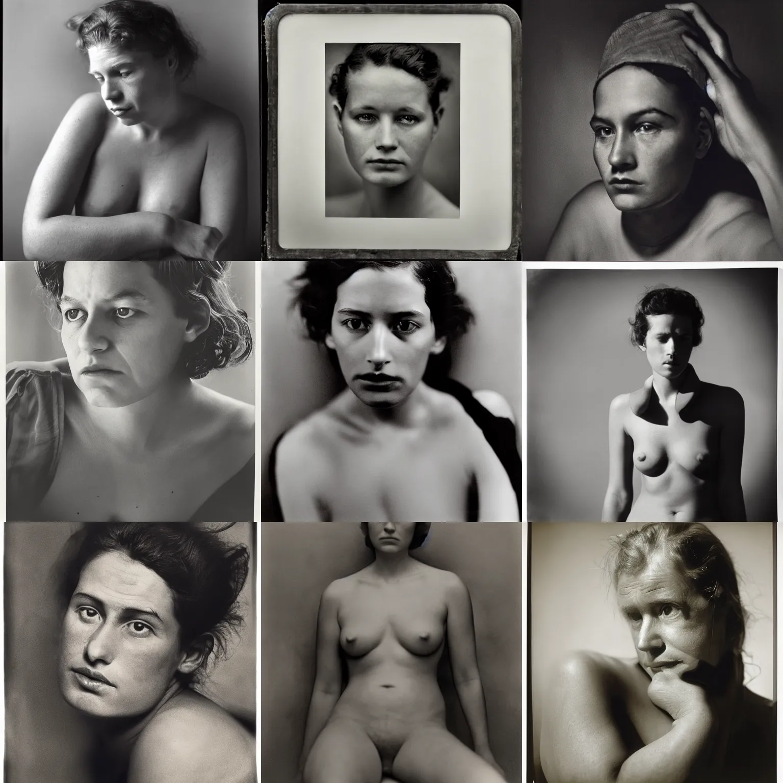 Prompt: the lost portraits by ruth bernhard