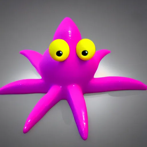 Prompt: a 3 d render of patrick star