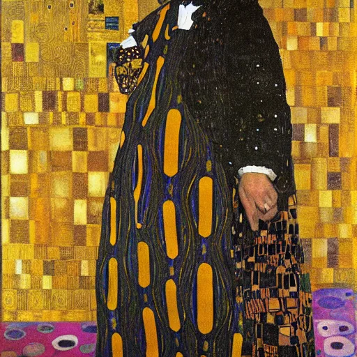 Prompt: portrait of charles 4 th by klimt