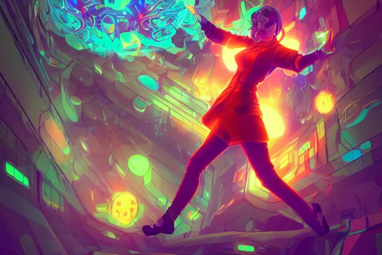 Image similar to magic skill danger sense inside matrix deepdream radiating a glowing aura stuff loot legends stylized digital illustration video game icon artstation lois van baarle, ilya kuvshinov, rossdraws,