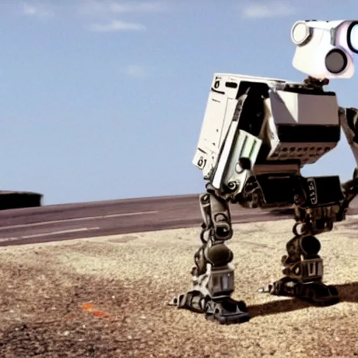 Prompt: DARPA robot . johnny 5 . Wall-E