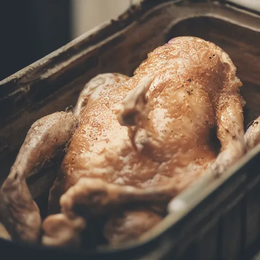 Prompt: chicken ( ( ( ( ( chicken fetus ) ) ) ) ), trending on unsplash, portrait!!