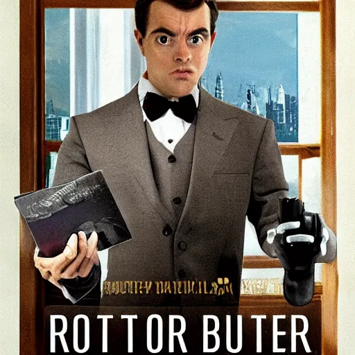 Image similar to robot butler, movie still