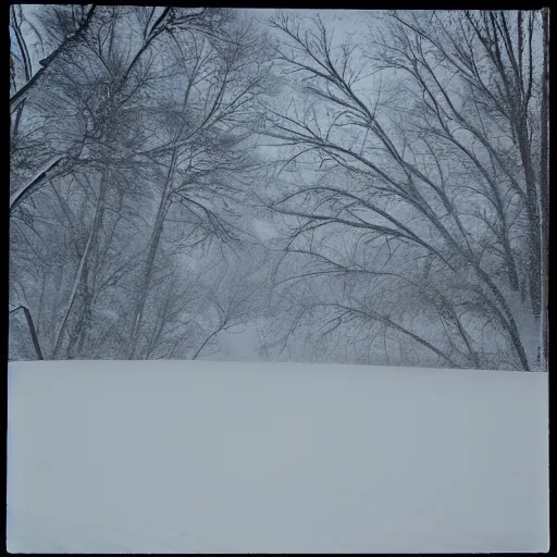 Image similar to photo, green river wyoming, snowstorm, kodak ektachrome 1 2 0,