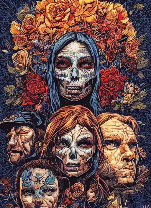 Image similar to the dead of night, by Dan Mumford and Sandra Chevrier