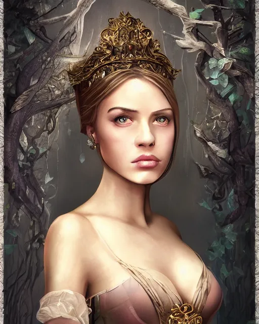 Image similar to a beautiful female fantasy portrait