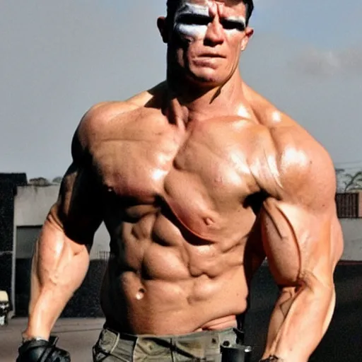 Image similar to disgustingly muscular terminator