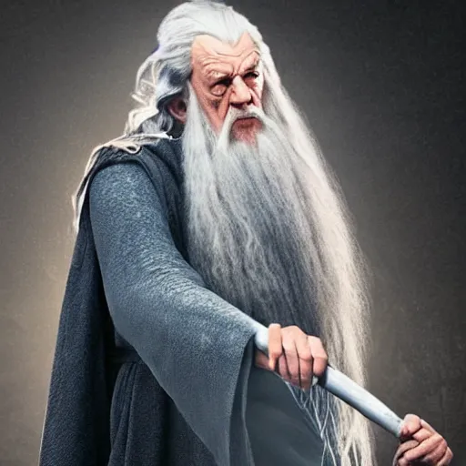 Image similar to gandalf dabbing