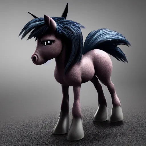 Image similar to humanoid little pony in real life, full body, octane render, ultra detail, ultra realistic, android 8 k