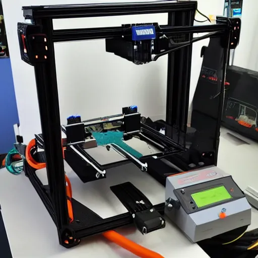 Prompt: the new prusa 9 d printer