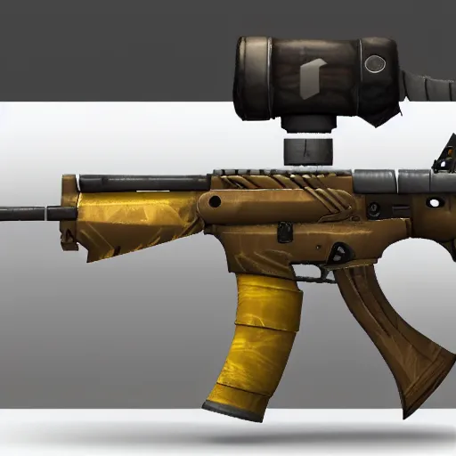 Image similar to Concept art of skin AWP in Counter-Strike Global Offensive, 3D rendering, unreal engine,