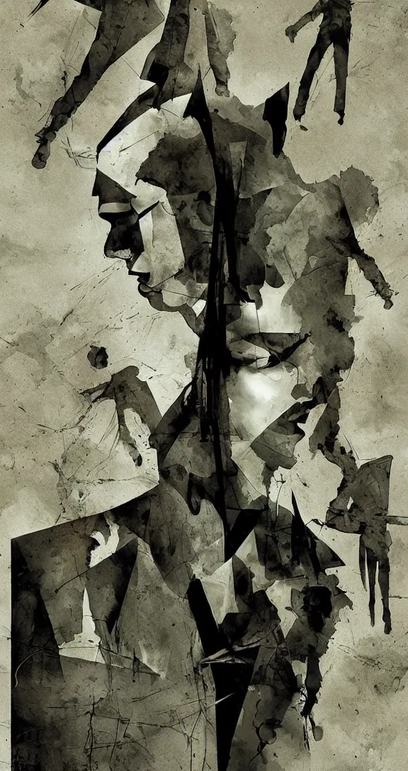 Image similar to The aftermath of war, book cover, highly detailed, minimalism, general human form, photorealistic, deep shadows, by Dave McKean