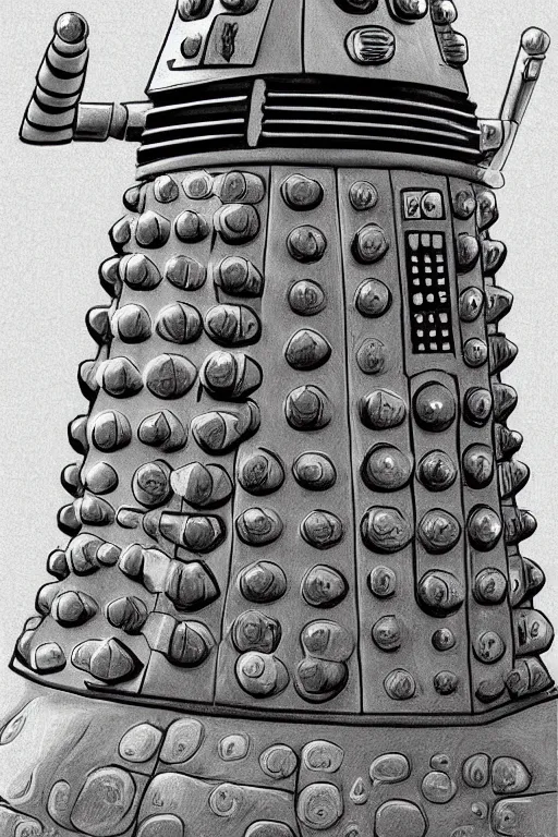 Prompt: dalek, photorealistic, highly detailed,