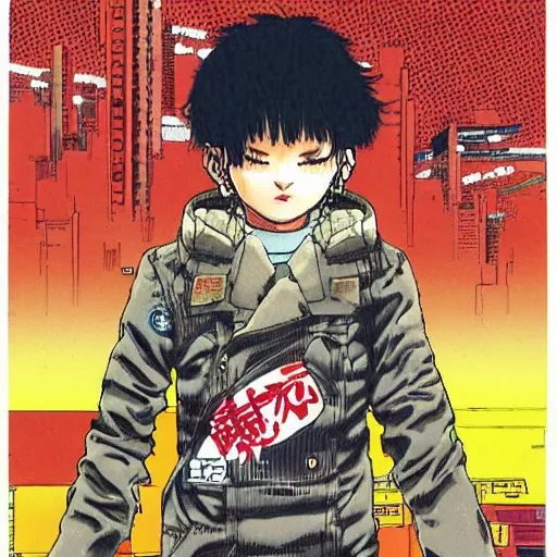 Prompt: tabby cat akira neo tokyo “ katsuhiro otomo ”