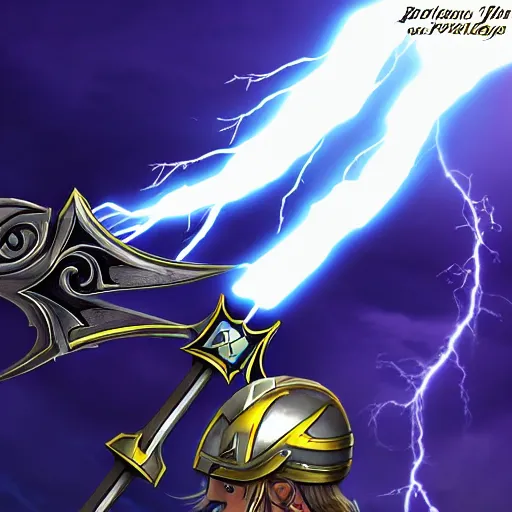 Image similar to A battle sword filled with lightning