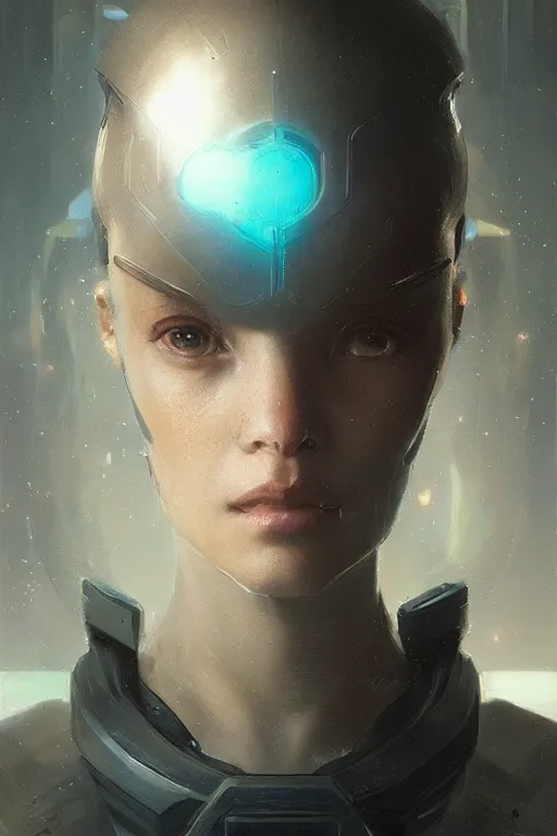 Image similar to A portrait of an android, sci-fi art, highly detailed, art by greg rutkowski, matte painting, trending on artstation