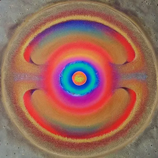 Prompt: Liminal space in outer space!!!, (((((sand mandala)))))