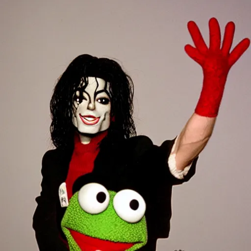 Image similar to Michael Jackson as a muppet