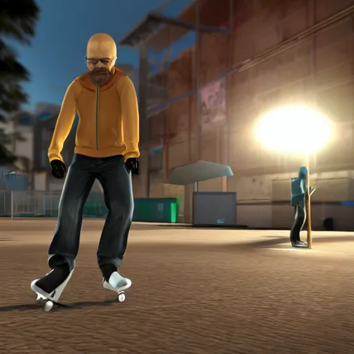 eminem in skate 3, xbox, gameplay, graphics,, Stable Diffusion