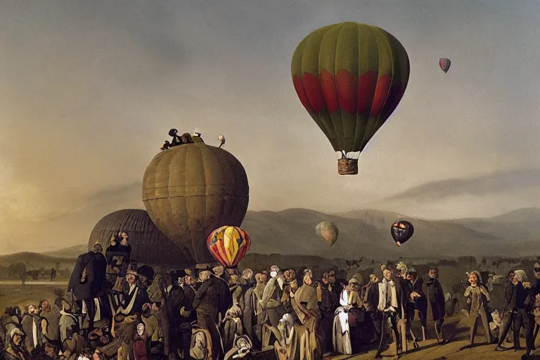 Image similar to Charles Darwin hot air balloon