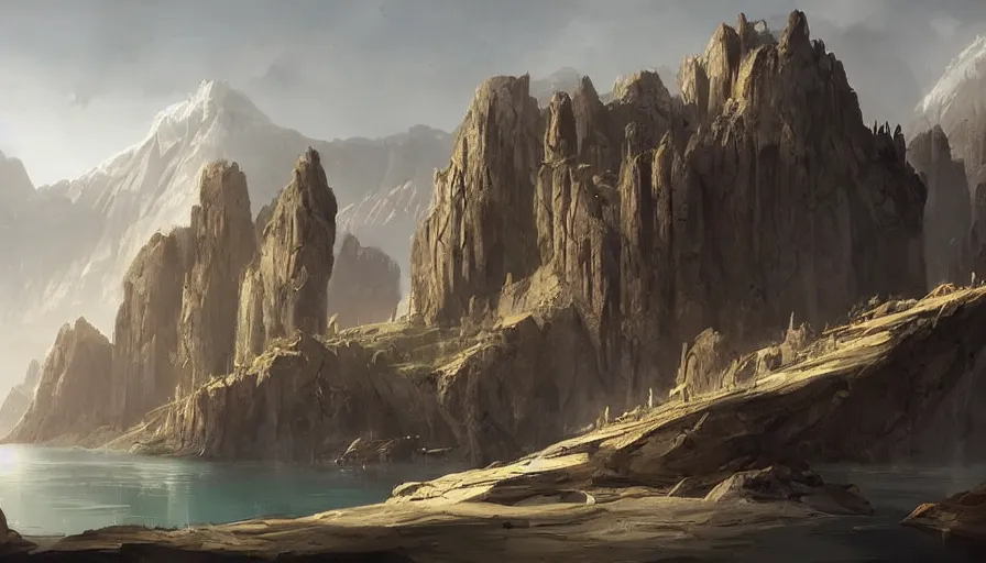 Image similar to concept art by raphael lacoste